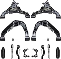Vista 37 de Detroit Axle - Kit de suspensión completo de 12 unidades para Dodge Ram 1500 4x4 solamente - 2 brazos de control superiores y rótulas, 2 rótulas