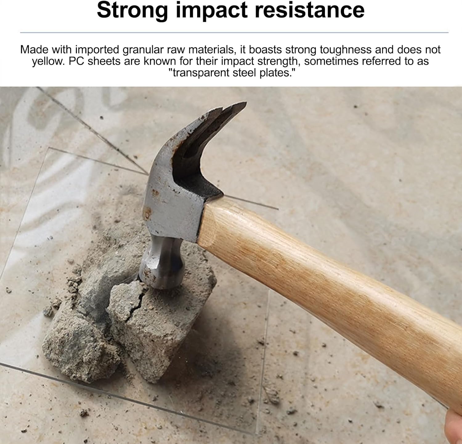 Durable Polycarbonate Roofing Sheets - Pera Plastic Panels for Outdoor, Garden, Greenhouse, C Channel Lighting - 0.6m x 7m (2ft x 23ft) Weatherproof Solutions.