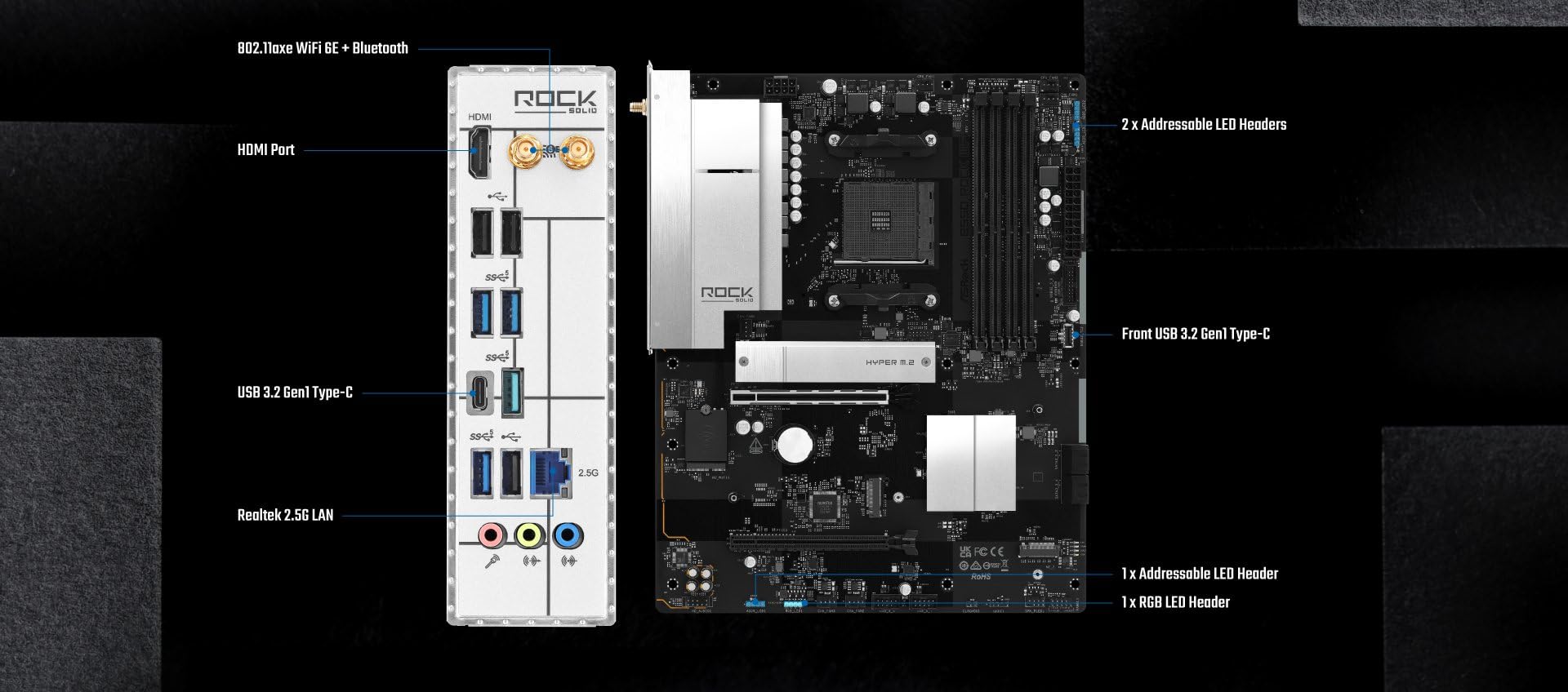 Amazon | ASRock B550 Rock WiFi AMD Ryzen (AM4) 対応 B550 DDR4 ATX