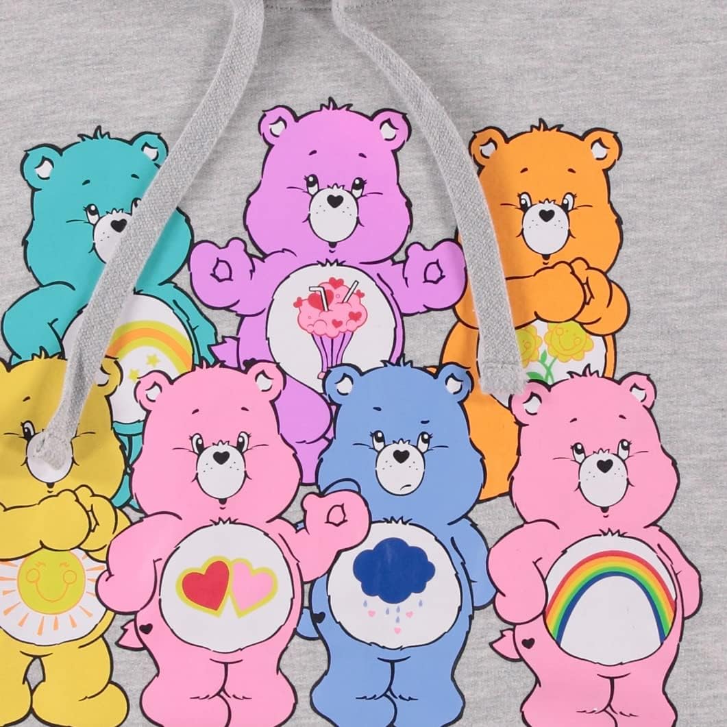 Care Bears Ladies Hoodie Sweatshirt - Ladies Classic Clothing - Cheer Friend Funshine Good Luck Hoodie Sweatshirt