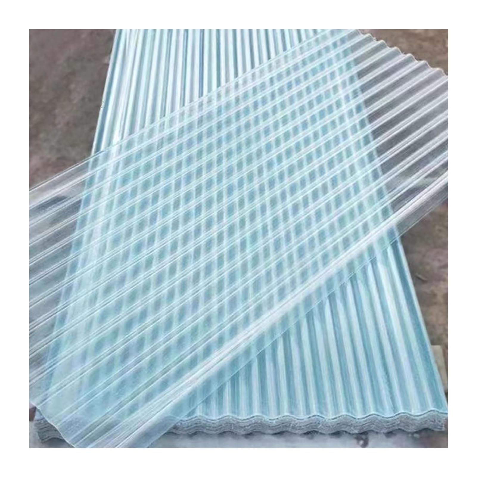 Isolation thermique toiture polycarbonate par panneau ondulé pour grande serre agricole