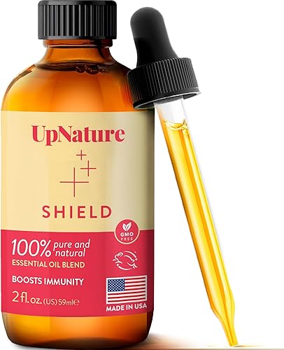 UpNature Shield - Aceite esencial de 2 onzas, aceite para concentrado y difusor limpiador doméstico, aceite de aromaterapia 100% puro