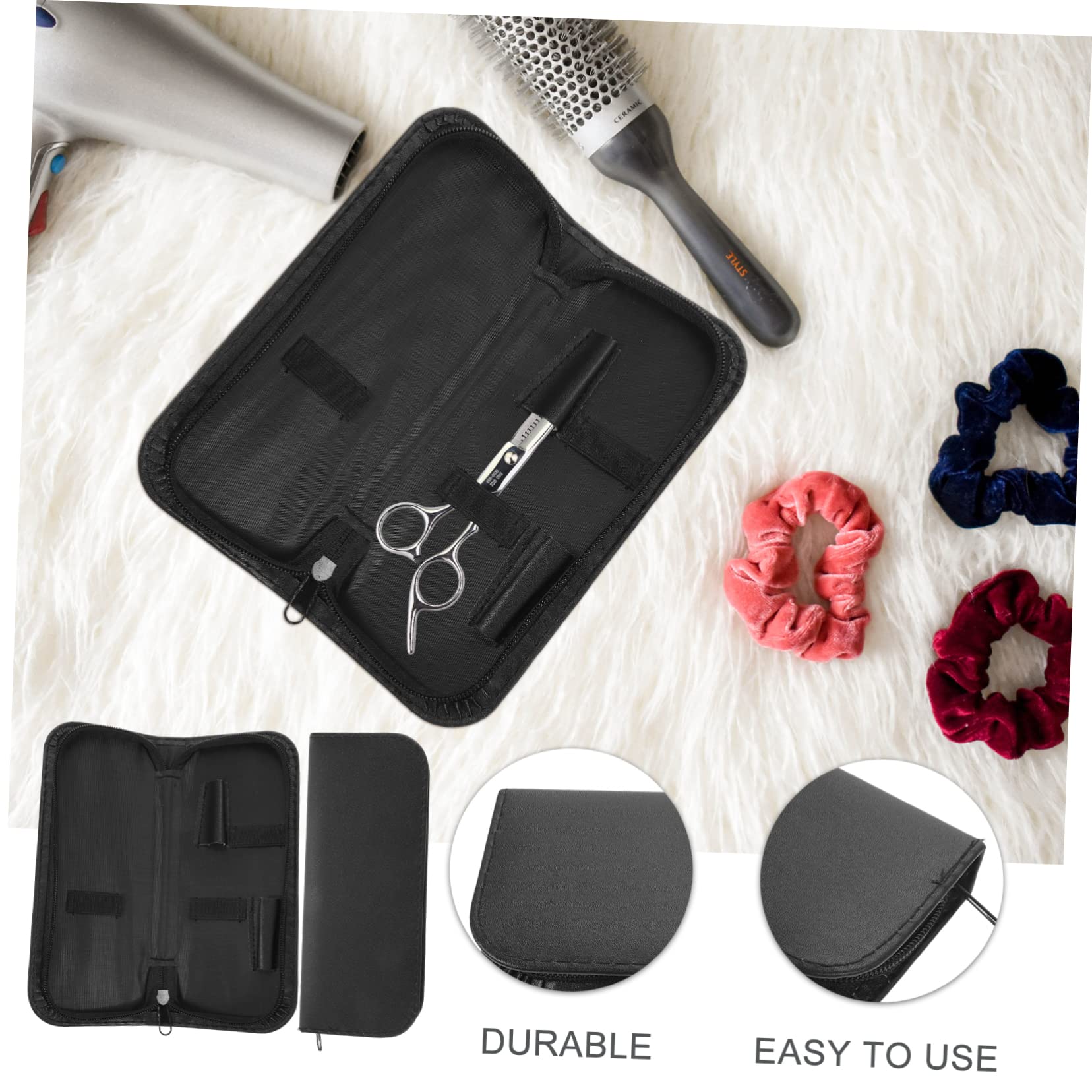 TOVINANNA Scissors Leather Bag Hair Scissors Professional Case Hair Stylist Accessories Shear Cases for Hairstylists