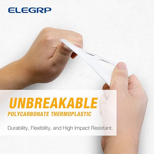 Miniatura 3 de ELEGRP Placa de pared para receptáculo dúplex, cubiertas de pared de tamaño estándar de 1 banda, cubiertas de policarbonato irrompible de doble