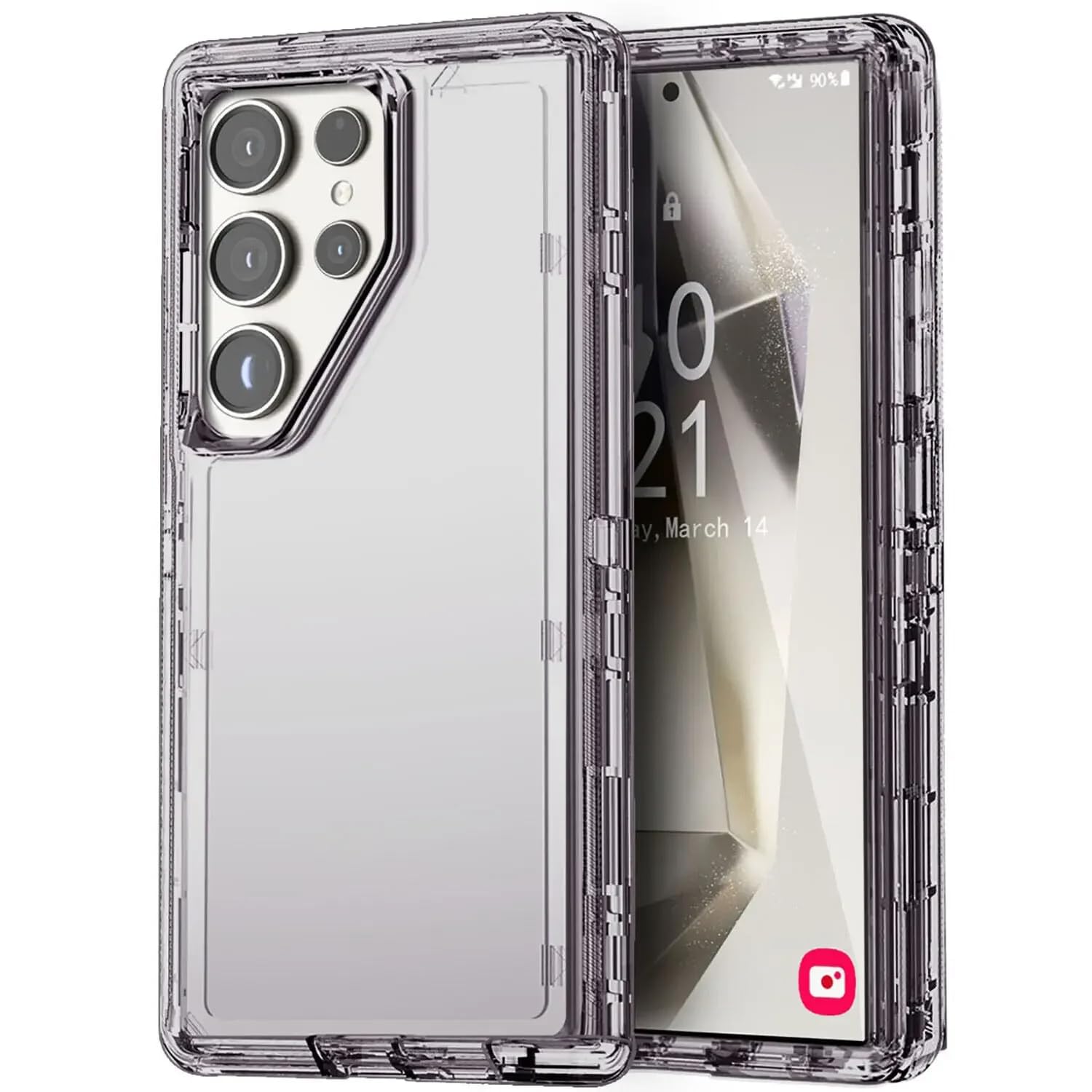Coque Galaxy S23+ antichoc Otter transparente rigide silicone gris - 6