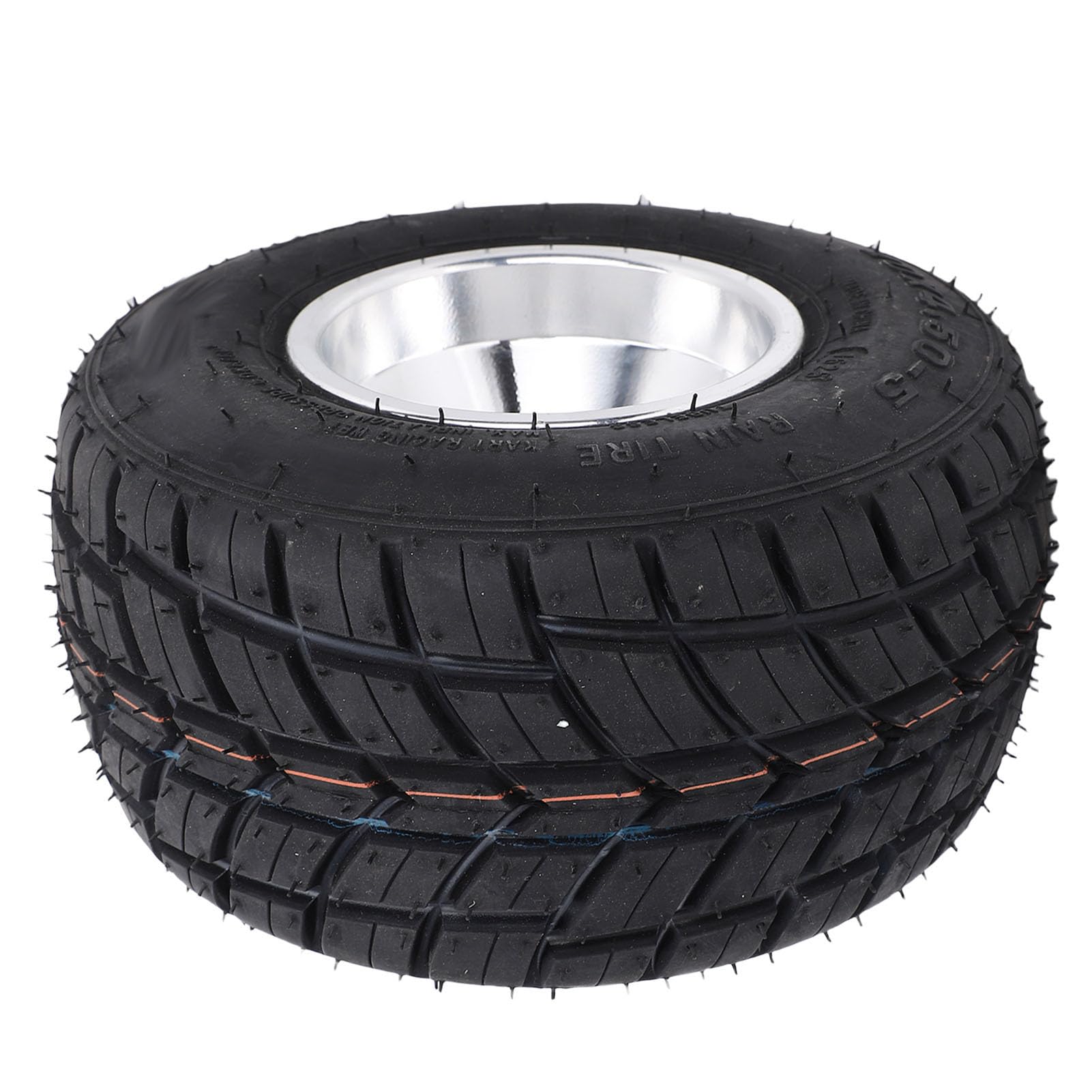 Keenso 10 x 4,50 5 opony przednie, 4PR bezdętkowe zabezpieczenie przed przebiciem, wzmocniona struktura, z felgą ze stopu aluminium, do ATV, UTV, SxS, Cart Go Kart