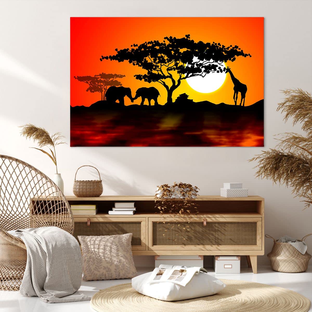 Quadro Moderno Su Tela 120x80 Cm - Stampa Minimalista, Per Soggiorno, Camera Da Letto, Pronto Da Appendere