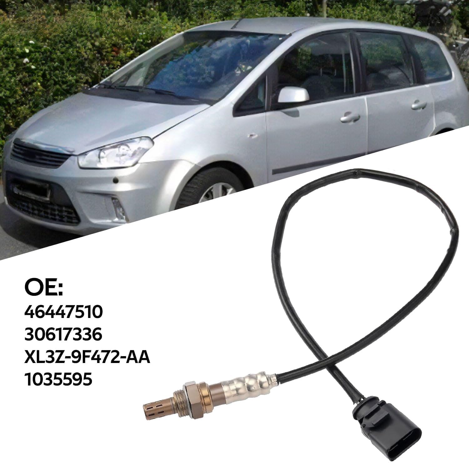ANBOO Sonde lambda après catégorie pour VW Polo 9N Audi A4 B8 Ford Golf 4 Bosch O2 Capteur de régulation OE 03C906262 03C 906 262 Capteur de rechange