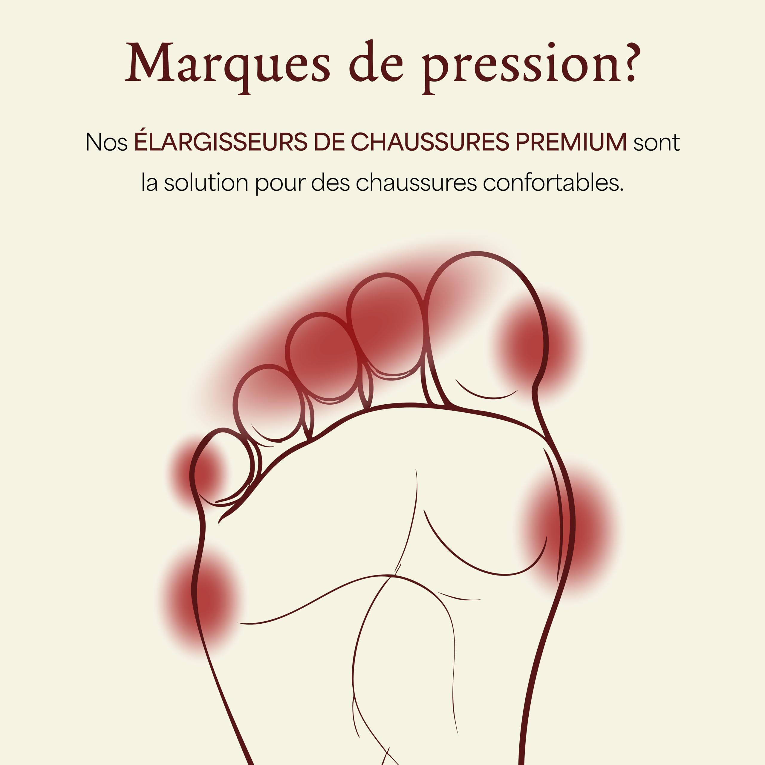 Langer & Messmer ecarteur chaussures pour hommes contre les chaussures ou bottes qui serrent en bois de hêtre et un mécanisme stable en métal incl. assouplisseur cuir chaussure 50 ml