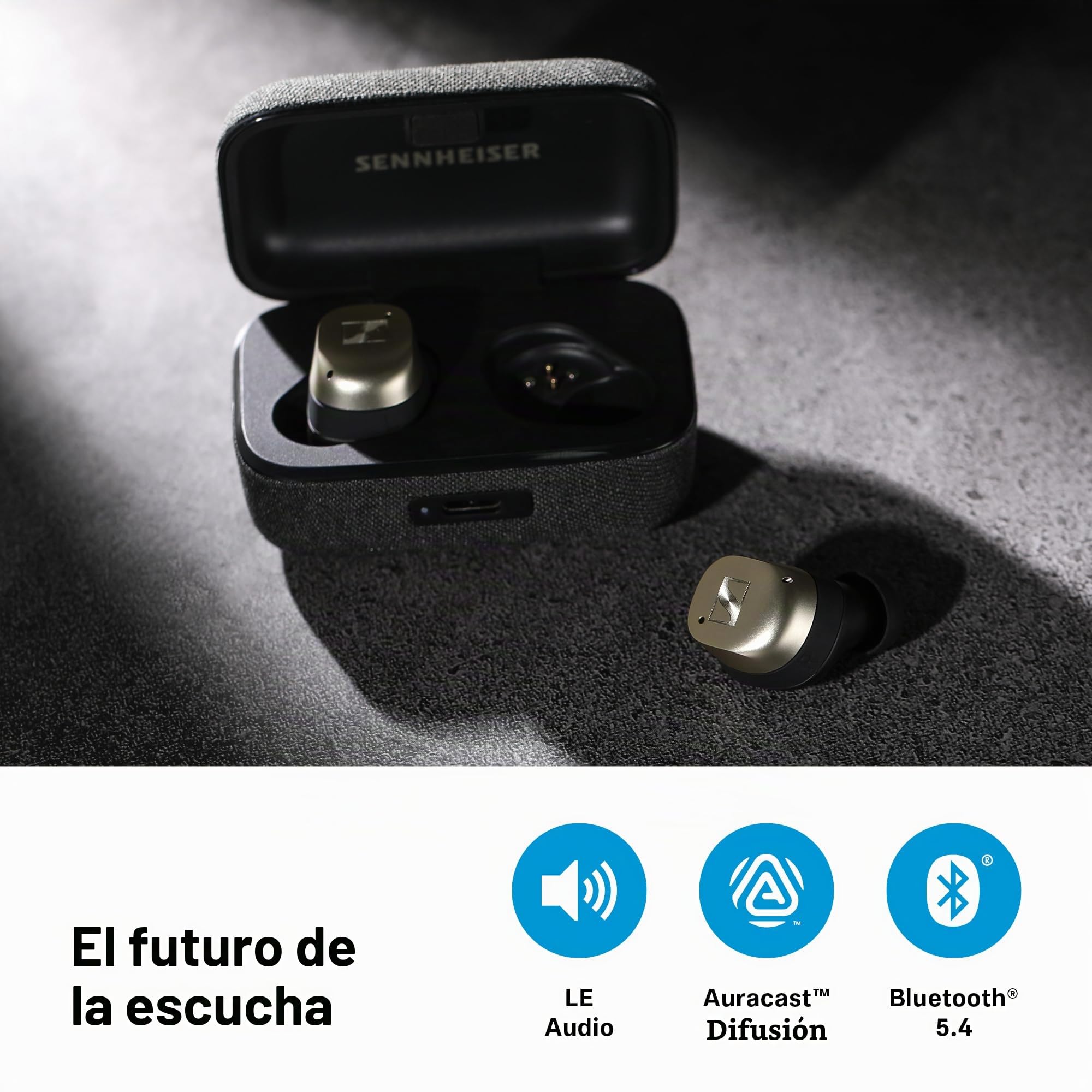 Sennheiser Momentum True Wireless 4 - Auriculares inalámbricos con sonido y música