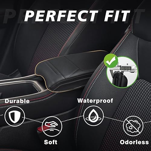 Miniatura 348 de Muslogy Funda de consola central compatible con Honda Pilot 2023 2024 2025, 2024 2025 2026 Ridgeline/Passport Accesorios para apoyabrazos, tapa