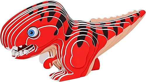 Rompecabezas de papel 3D, kit de modelo de tiranosaurio Rex para manualidades, regalo para niños, niñas, adultos, amantes de los animales