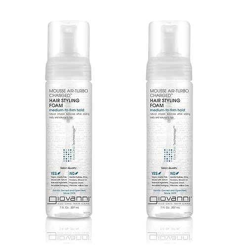 Miniatura 12 de GIOVANNI Mousse Definidora de Rizos - Mousse para Cabello Rizado, Espuma Volumizadora para Mujeres y Hombres, Textura Espumosa para Rizos y Cabello