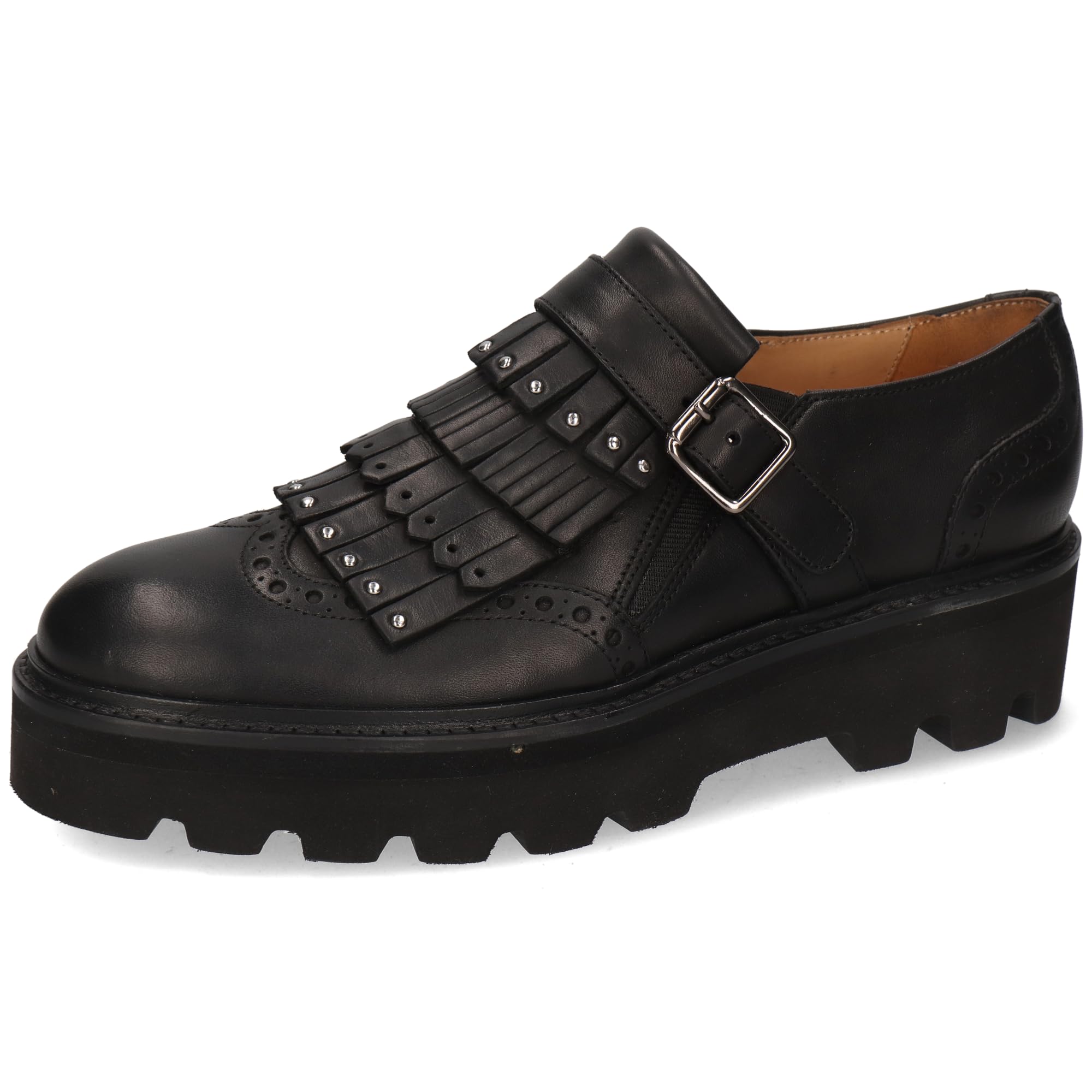 Melvin & Hamilton Women's Sally 76 Loafer Flat, Black, 3.5 UK