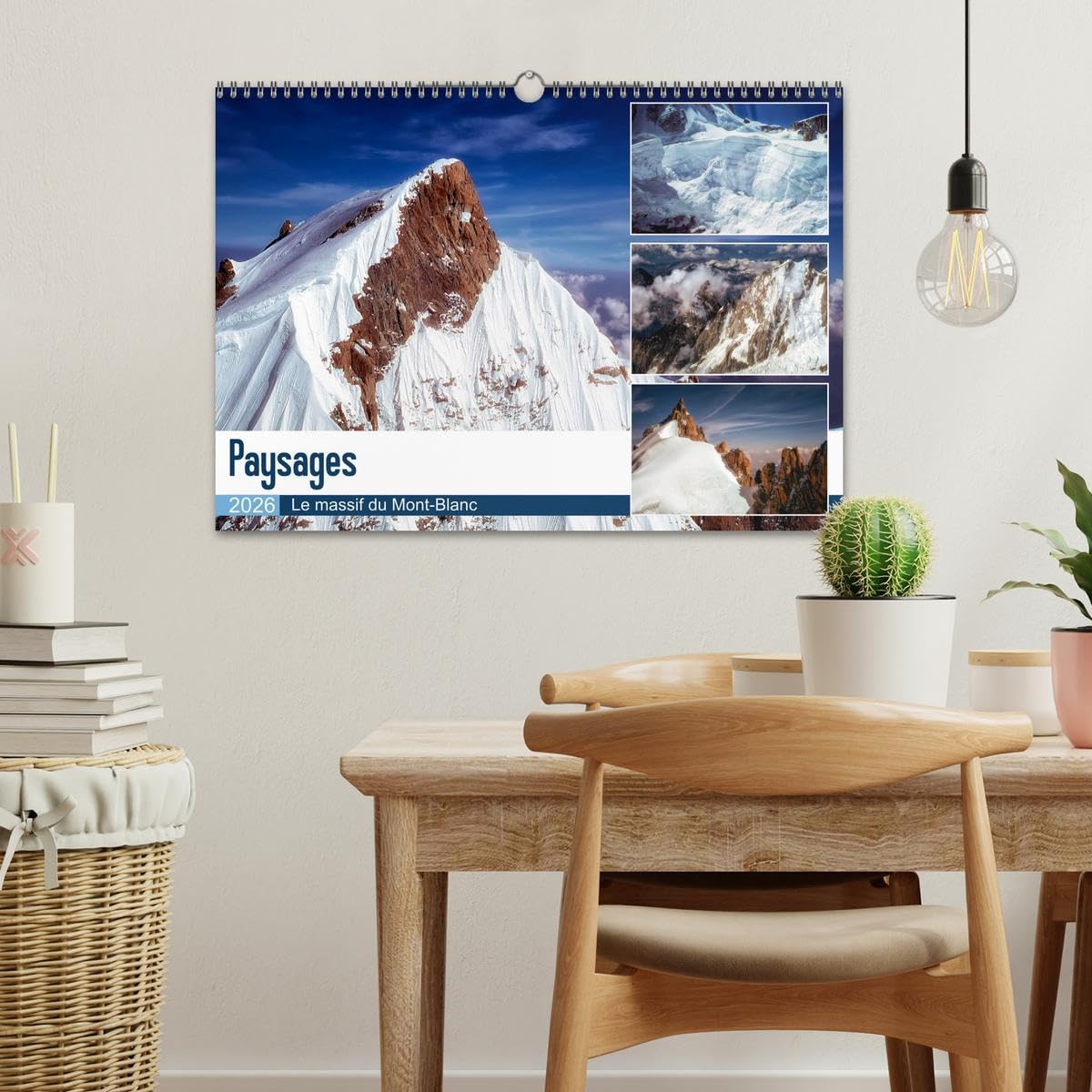 Paysages Le massif du Mont-Blanc (Calendrier mural 2026 DIN A3 vertical), CALVENDO calendrier mensuel: Le massif du Mont-Blanc vu d'avion
