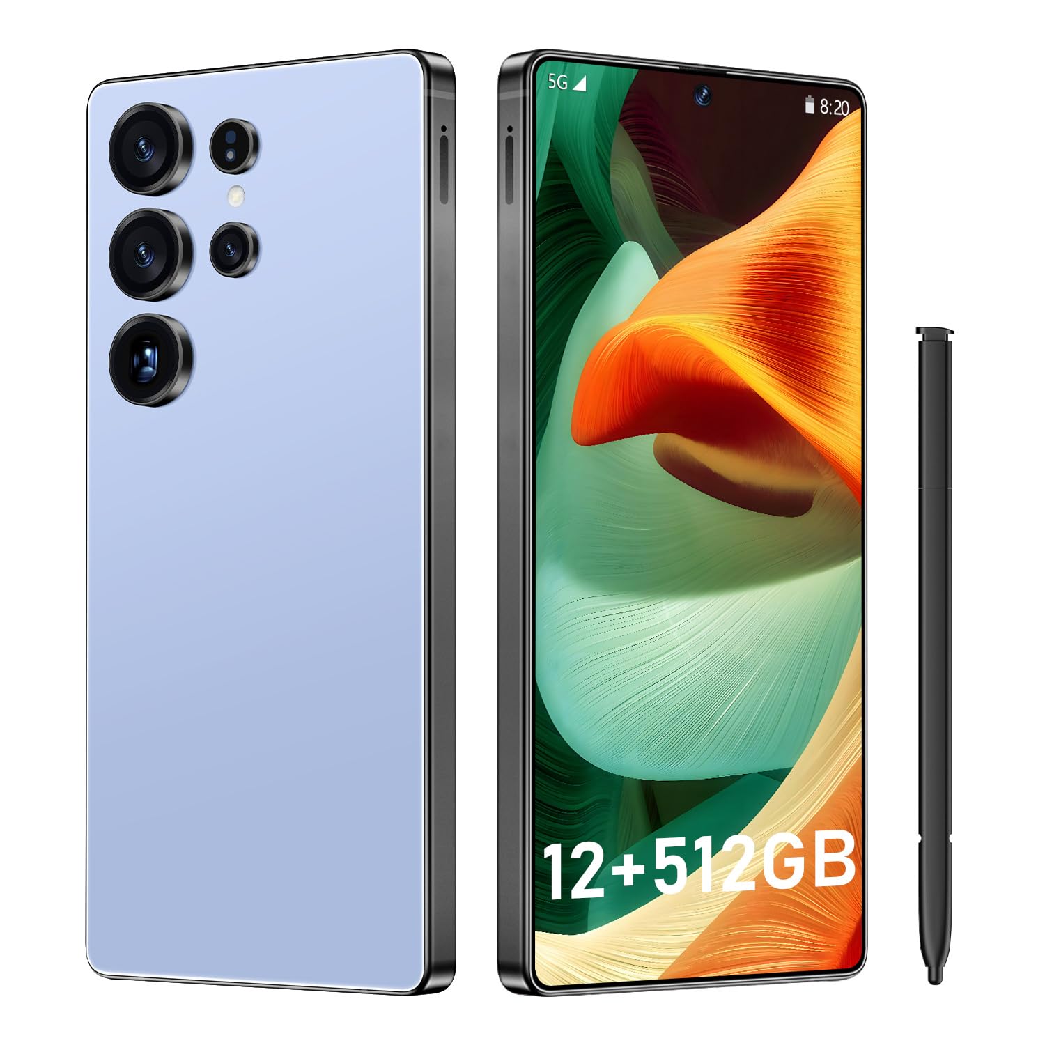 UIOUOR I25 Ultra: 6.99" FHD+ Android 14 Smartphone | 12GB+512GB | 108MP+68MP Camera | 7000mAh Battery | Built-in Stylus Pen | Blazing Fast Performance