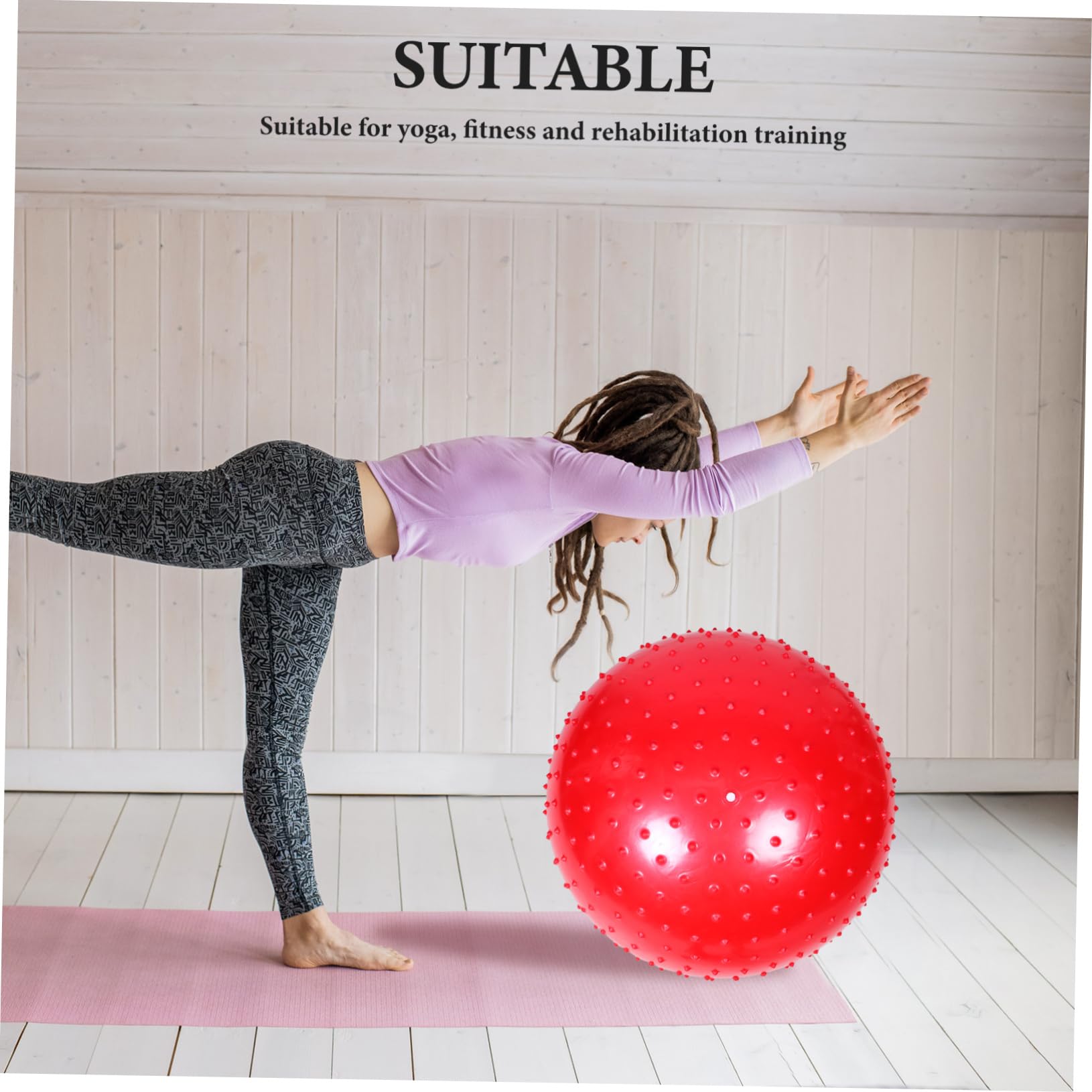 Mikikit Balle Sensorielle Texturée Pour Massage à Pointes Outil Exercice Portable Pour Entraînements Et Salle De Sport Souple Pour Muscles