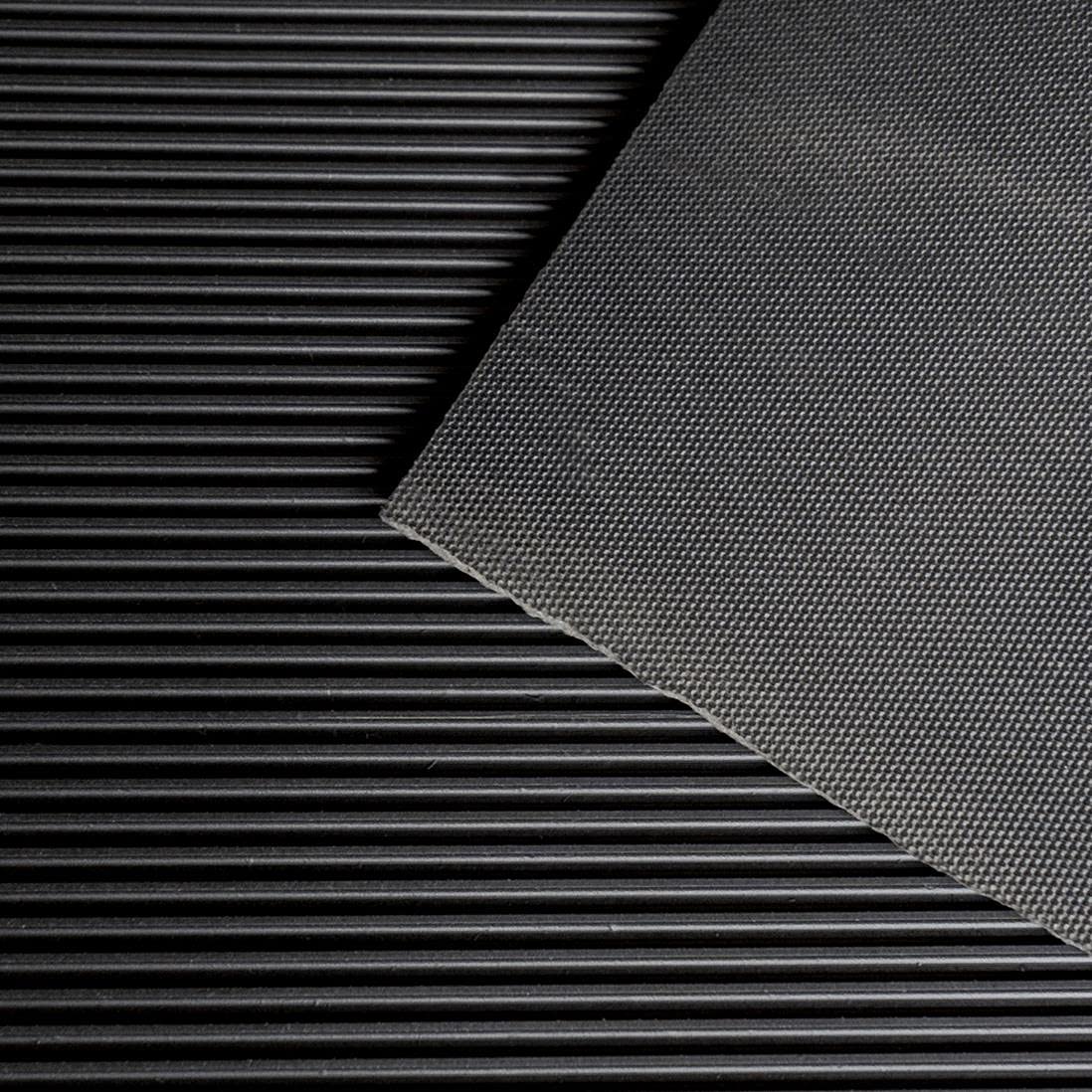 Gummimatte Feinriefenmatte Gummiläufer Schutzmatte Anti Rutsch Bodenbelag 100cm Breite 3mm Gummiboden Feingerippt (100 x 100cm)