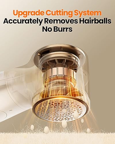Miniatura 5 de GAIATOP Afeitadora de tela recargable, eliminador de pelusa de 3 velocidades, bonita pantalla digital, gran almacenamiento, hojas de 6 hojas,