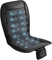 Vista 1 de ZONETECH Cojín de enfriamiento para asiento de auto 12V negro, temperatura ajustable, cómodo cubreasiento de auto