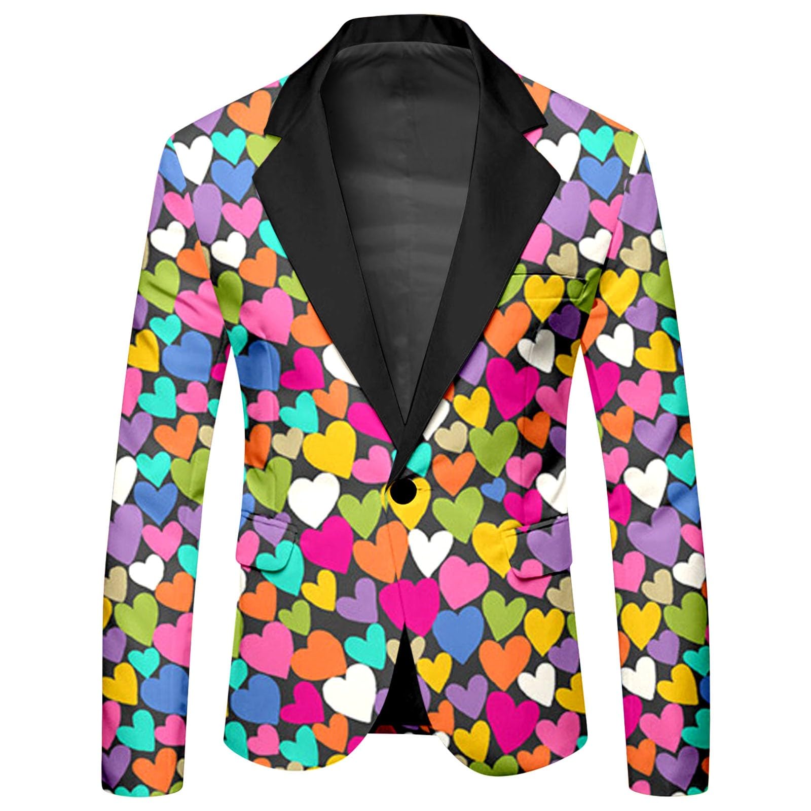 Tute Cotone Complete Lunghe Arcobaleno e Pantaloni Abito a Due Pezzi con Bottoni Stampati e Tasche per Eventi di Feste Tute Squadre Calcio