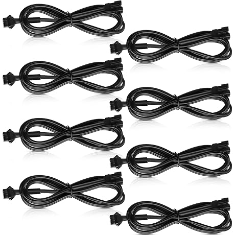 Kanayu Premium RGB LED Multicolor Extension Cords (8-Pack)