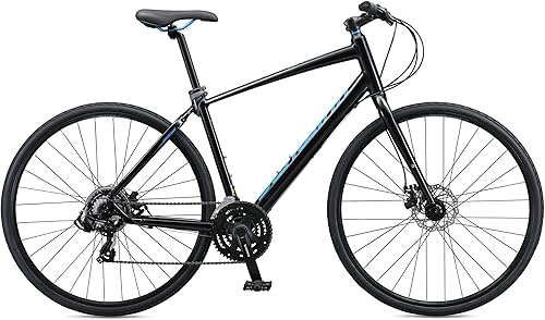 Miniatura 6 de Schwinn Vantage - Bicicleta híbrida deportiva para hombres y mujeres, transmisión de 21 o 24 velocidades, marco de aluminio, barra plana, frenos de