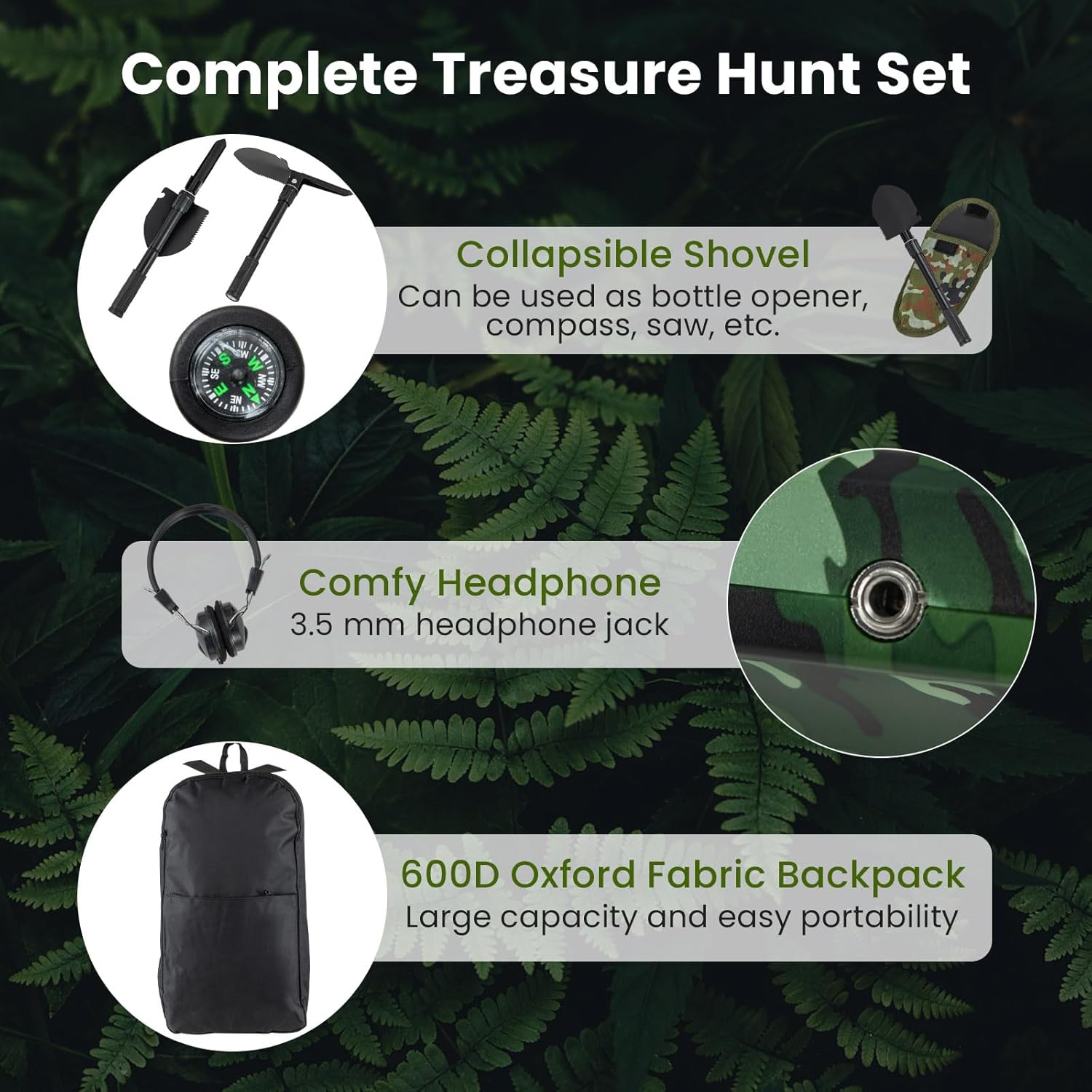 Goplus Metal Detector for Adults, Professional High Accuracy IP68 Waterproof Gold Detector w/ 10" Search Coil, 5 Modes-Memory&DISC&Jewelry&All Metal&Pinpoint Mode, Bigger LCD Display