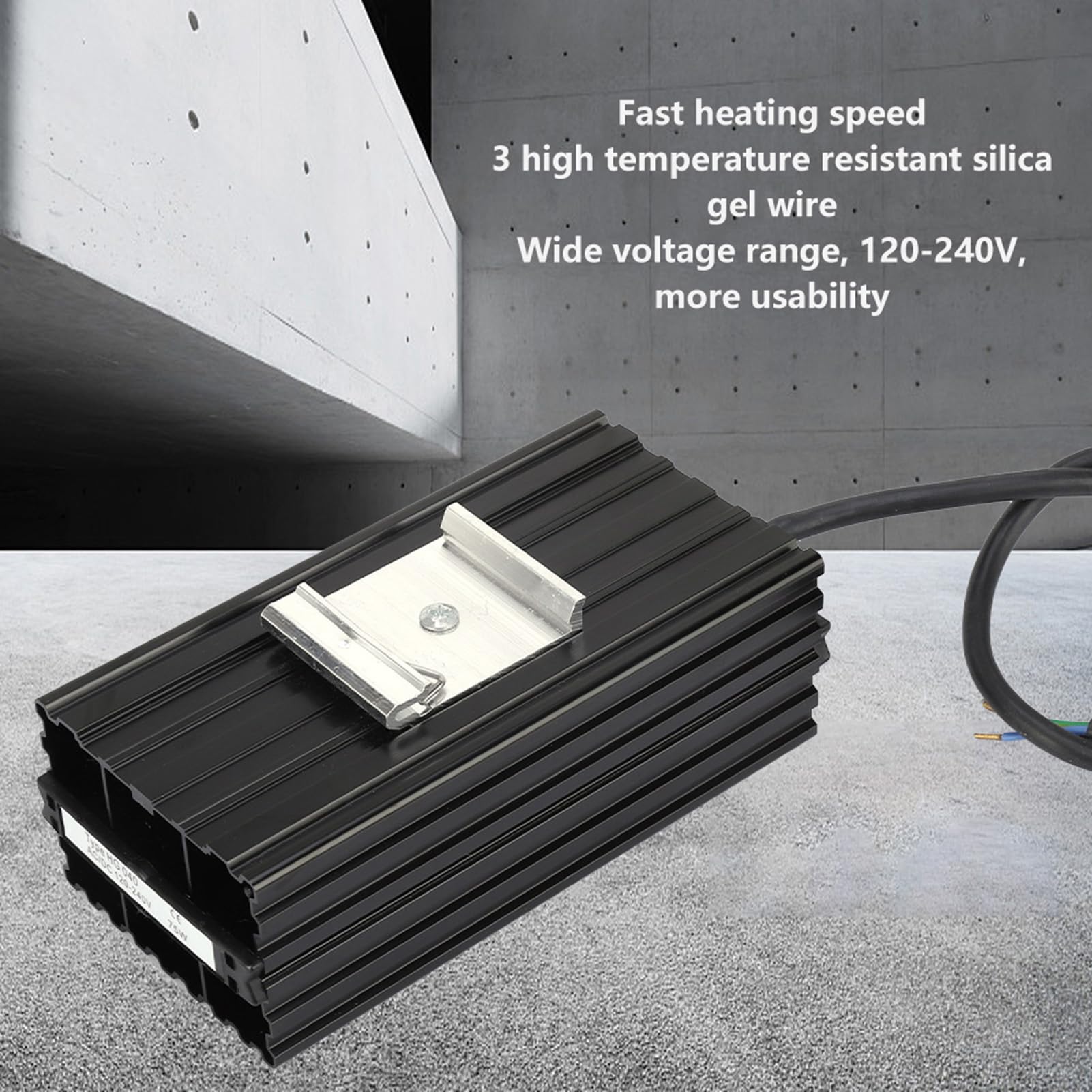 Keenso Heizelement Schaltschrankheizung, HG040-75W 120-240V Aluminium Konstante Temperatur Schaltschrankheizung Luftheizung Thermostatheizung für Industrieanlagen