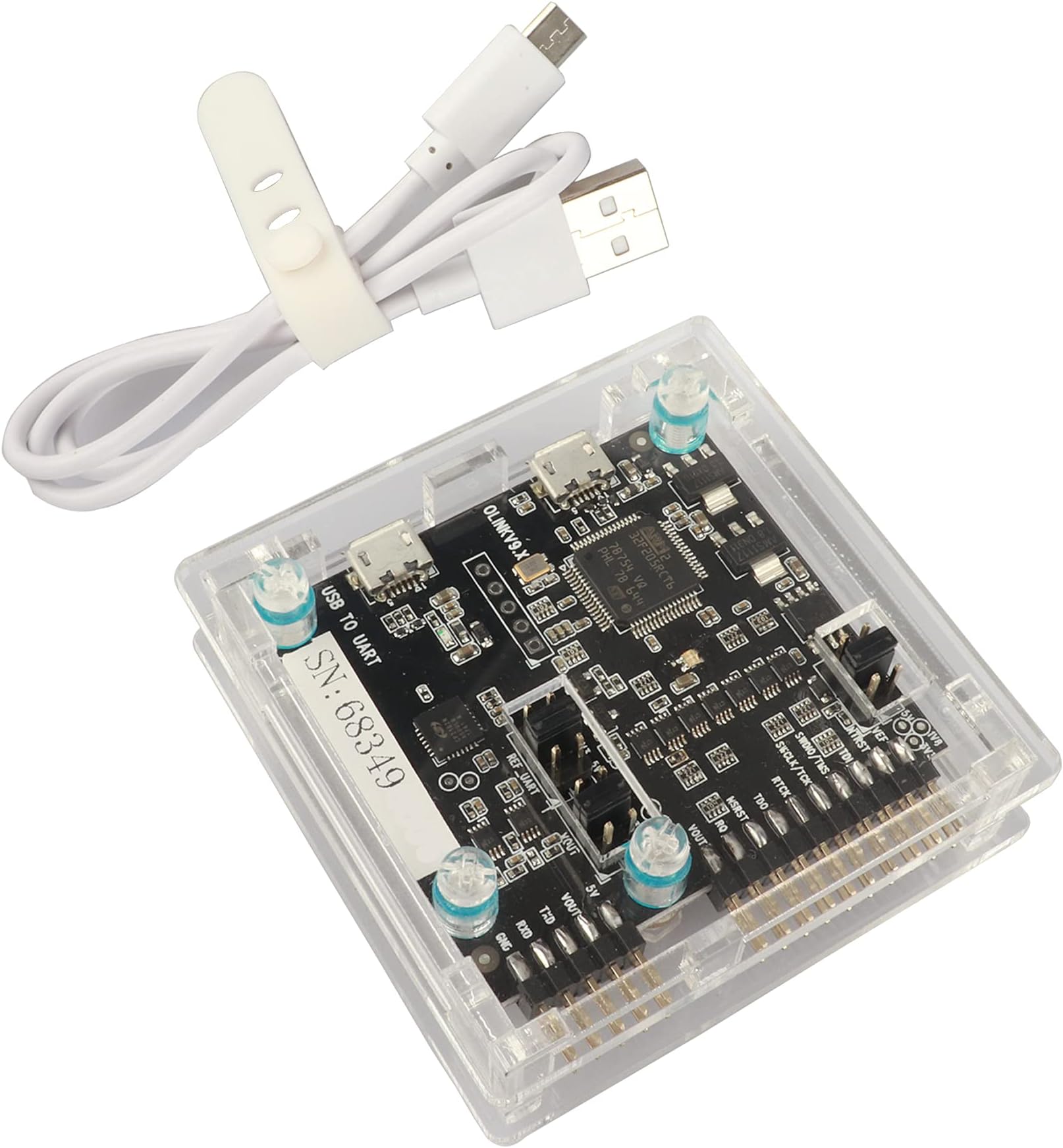 High Speed USB JTAG Emulator Debugger Programmer V9,CP2102 USB to 5PIN UART TTL,Support 1.8V 3.3V 5V, ARM ARM9 ARM7 Cortex M0/M1/M3/M4, Cortex A5/A8/A9 STM32 STM8 Debug Probes