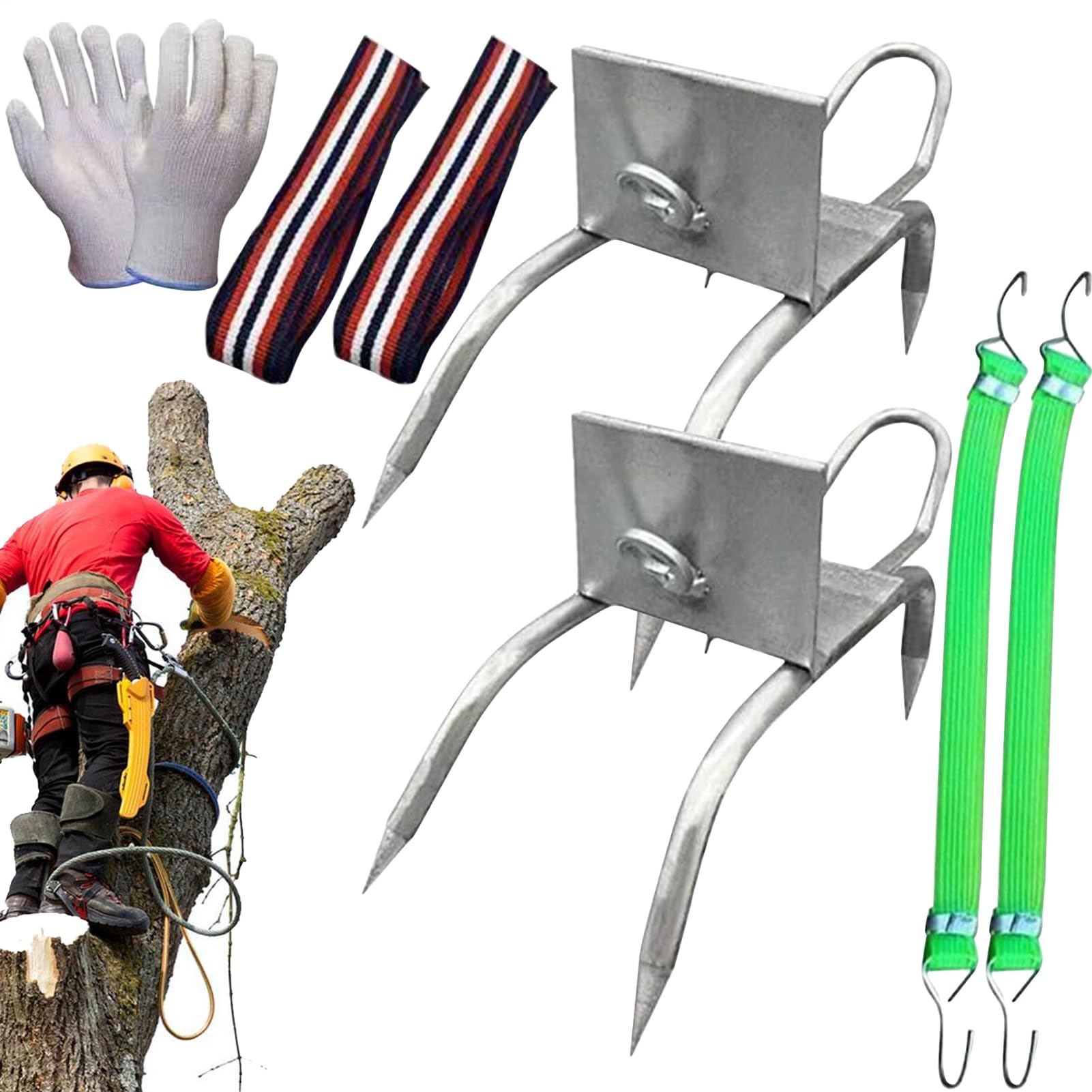 Cat Claw Shoes for Climbing | Climbing Spikes for Tree Work | Portable Anti-Slip Outdoor Equipment for Arborist Professionals Construction Logging Fruit Picking