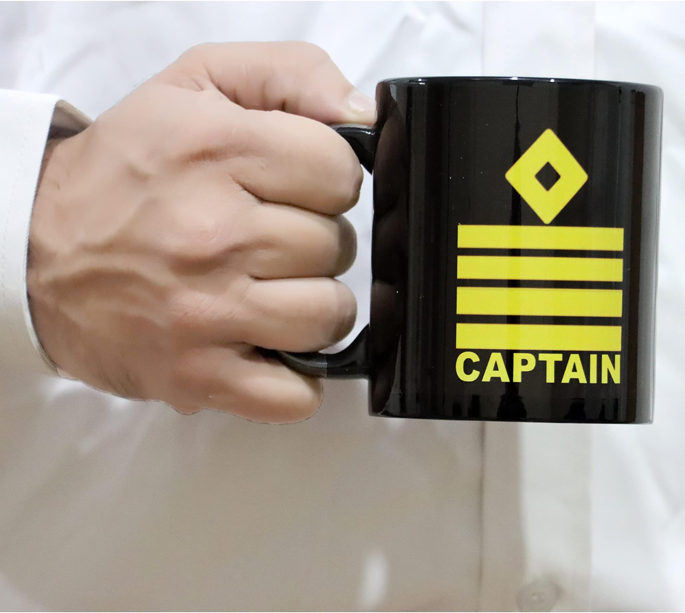 Ceramic Mug | Milk/Tea/Coffee Mug | Dishwasher & Microwave Safe | BPA-Free | Nautical Mug | Ideal for Home, Office, Gifting & Daily Use | Merchant Navy Captain | Set of 1 | 350ml
