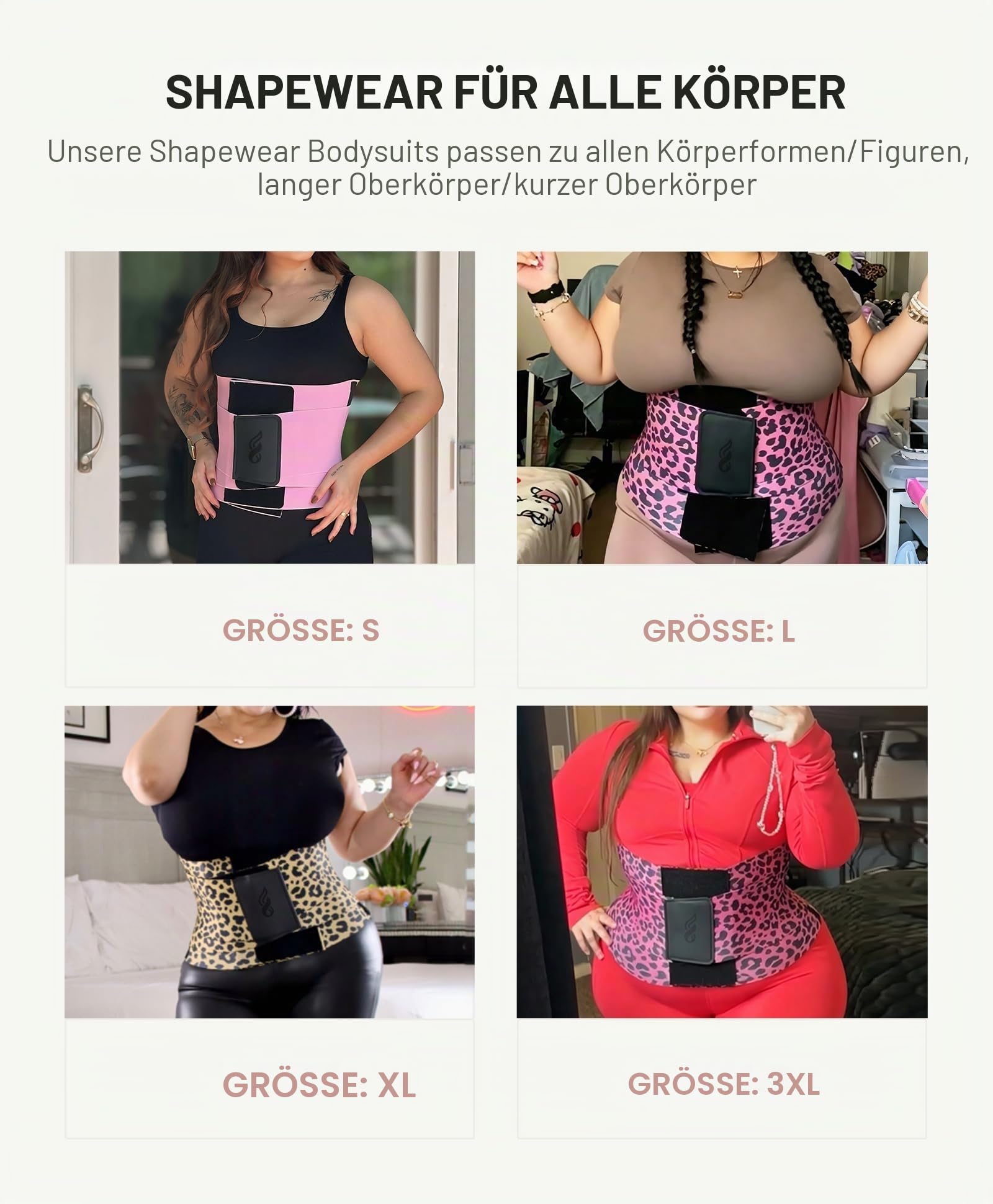 FeelinGirl Waist Trainer Bauchweggürtel Korsett Damen Bauchweg Bauchgürtel Shaper Trimmer Bauchkontrolle Shapewear Körperformer mit Dreifachumwicklung für Frauen