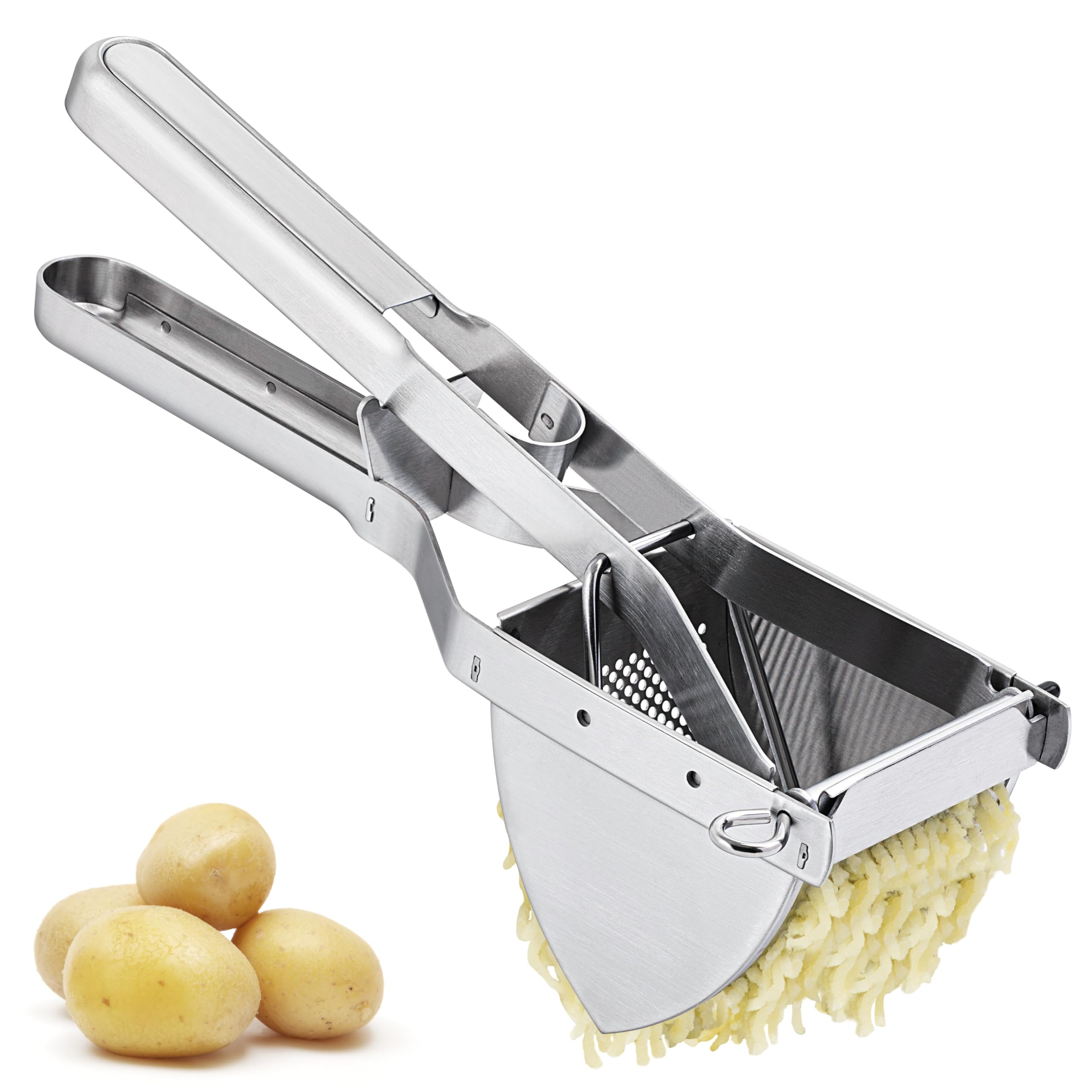 MyLifeUNIT Heavy Duty Commercial Potato Ricer, Stainless Steel Business Potato Ricer and Masher