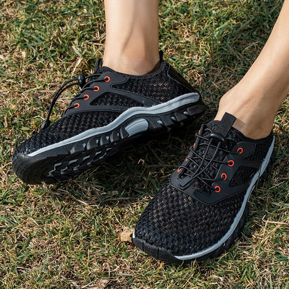 Scarpe da Uomo per l'Acqua Asciugatura Rapida della Spiaggia Calzature Aqua Walking Shoe Escursionismo Immersione Sport Nuoto Pesca Vela Viaggio Kayak