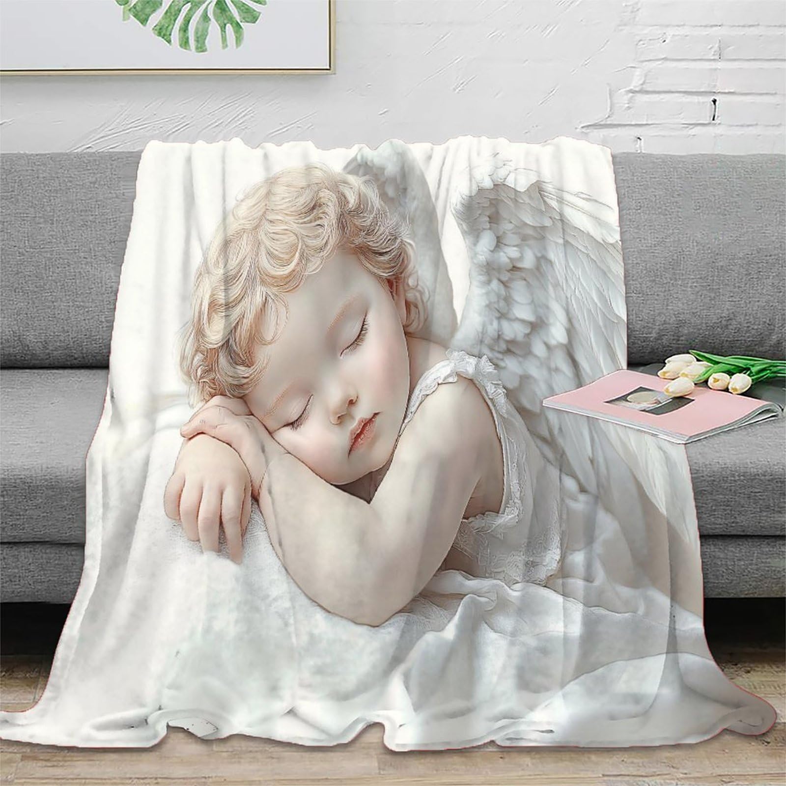 3D gedruckt Baby Sleep Reisedecke Mikrofaser weich warm Bettwäsche Soft Pastel Wurfdecke atmungsaktiv kompakt für Camper Reisende Familien 80×90inch(200x230cm)
