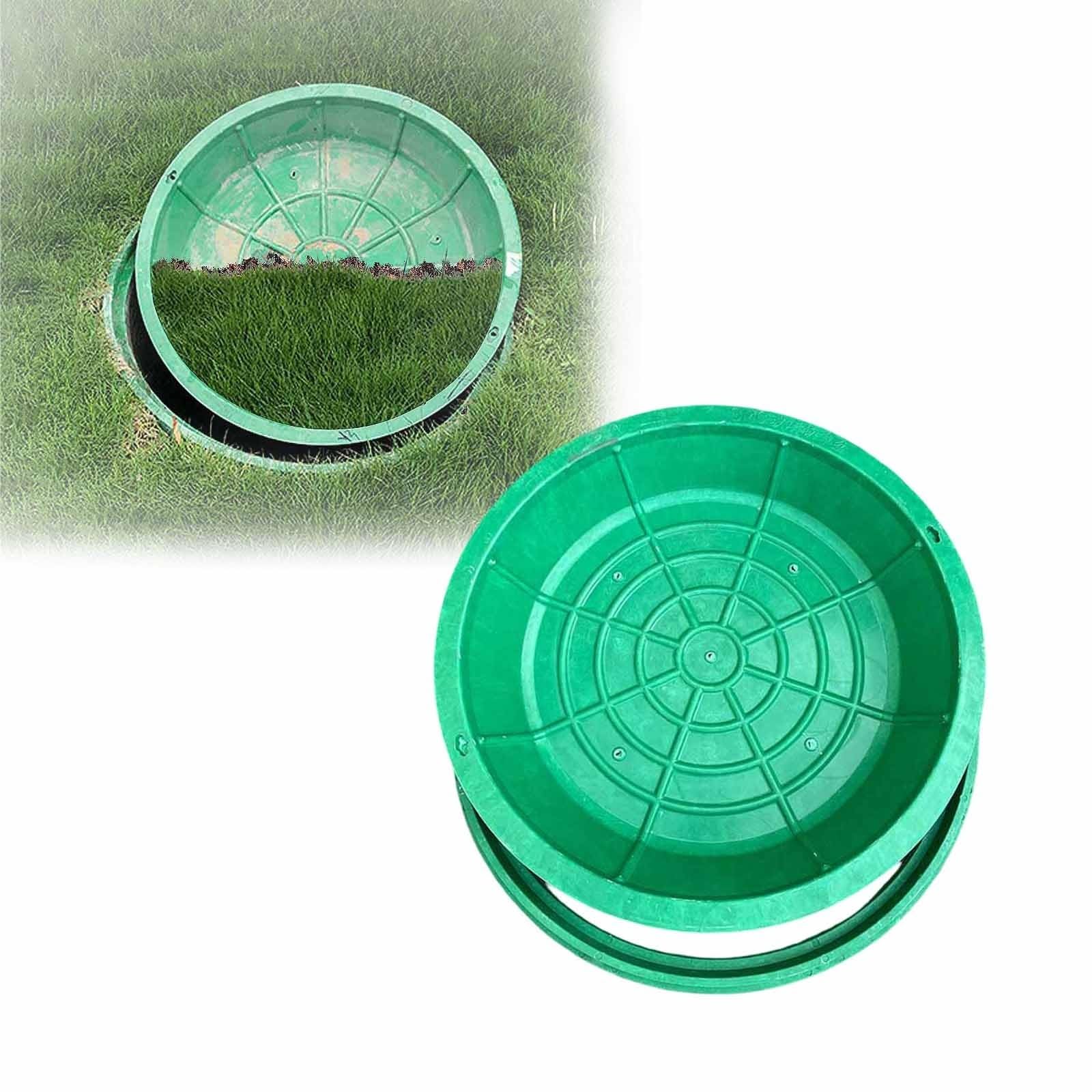 GJMSSMY HeavyDuty Invisible Septic Tank Lid CoverDurable Resin Manhole Cover for Driveway Lawn and Garden Protection