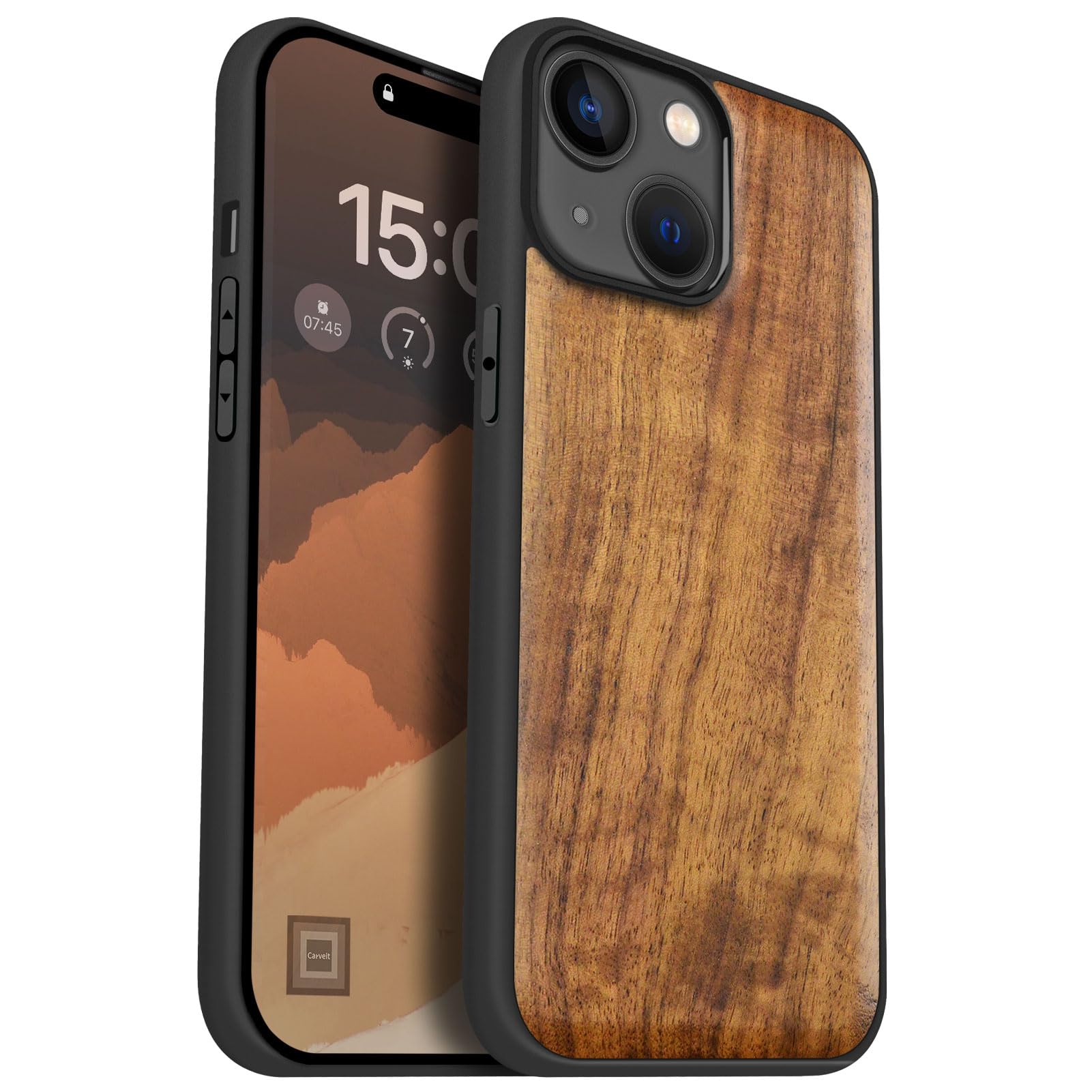 Amazon.co.jp: Carveit MagSafe対応 iPhone 15 用 ケース 木製