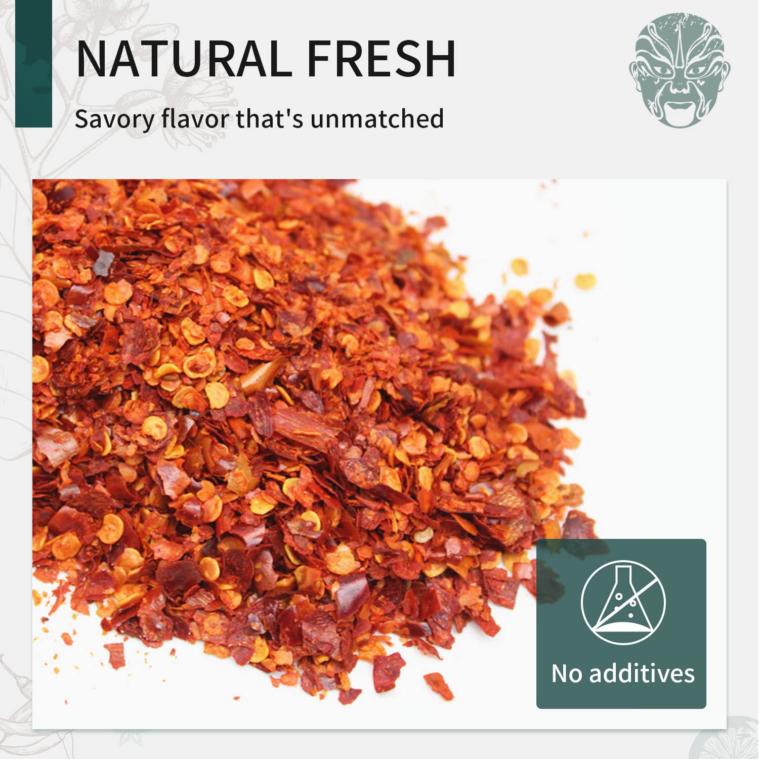 Soeos Fiocchi di peperoncino, 198 g, scaglie di peperoncino rosso medio caldo, essiccato e schiacciato, polvere di peperoncino premium per pizza, zuppa, frutti di mare e pasta