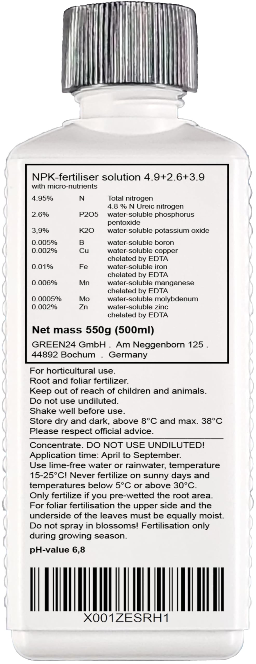 POFLO Special fertilizer for peace lilies Spathiphyllum- species. Rapid availability for the plant through effective complex compounds. 500ml - Image 2