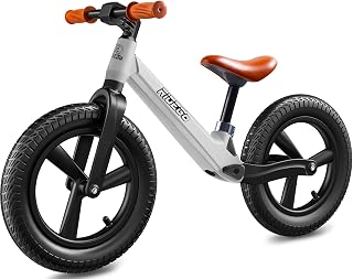 Ridego 14 Inch Balance Bike for Kids 3-6 Years - Lightweight 8.16 lbs Adjustable Seat, Air Rubber Tires, Ultimate Birthday Gift