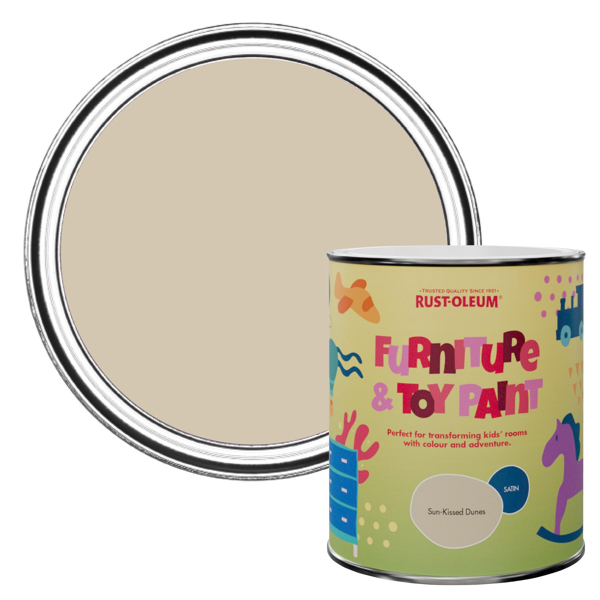 Rust-Oleum Furniture & Toy Paint in Satin Finish - Sun Kissed Dunes 750ml