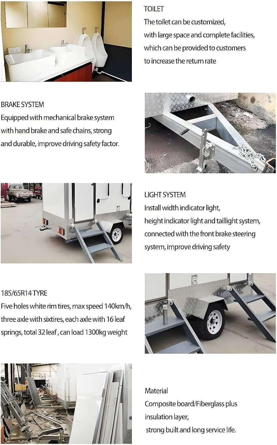 Luxury Portable Restroom Trailer With Shower For Outdoor Weddings Private Events Premium Comfort Mobile Design Functional Interior Space
