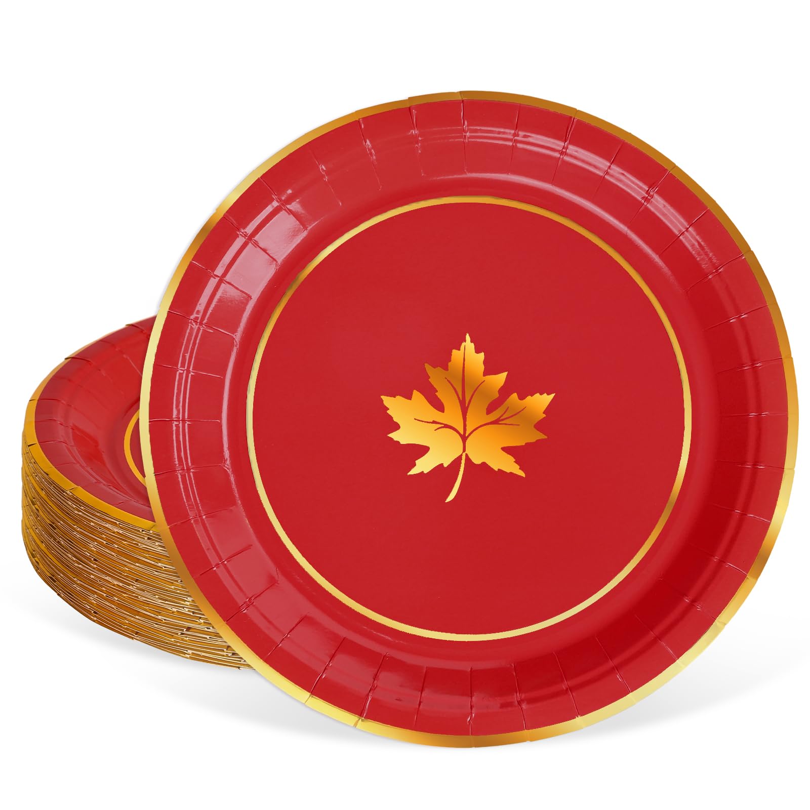 Assiettes en papier d'automne pour célébrer Thanksgiving et la douceur de la récolte