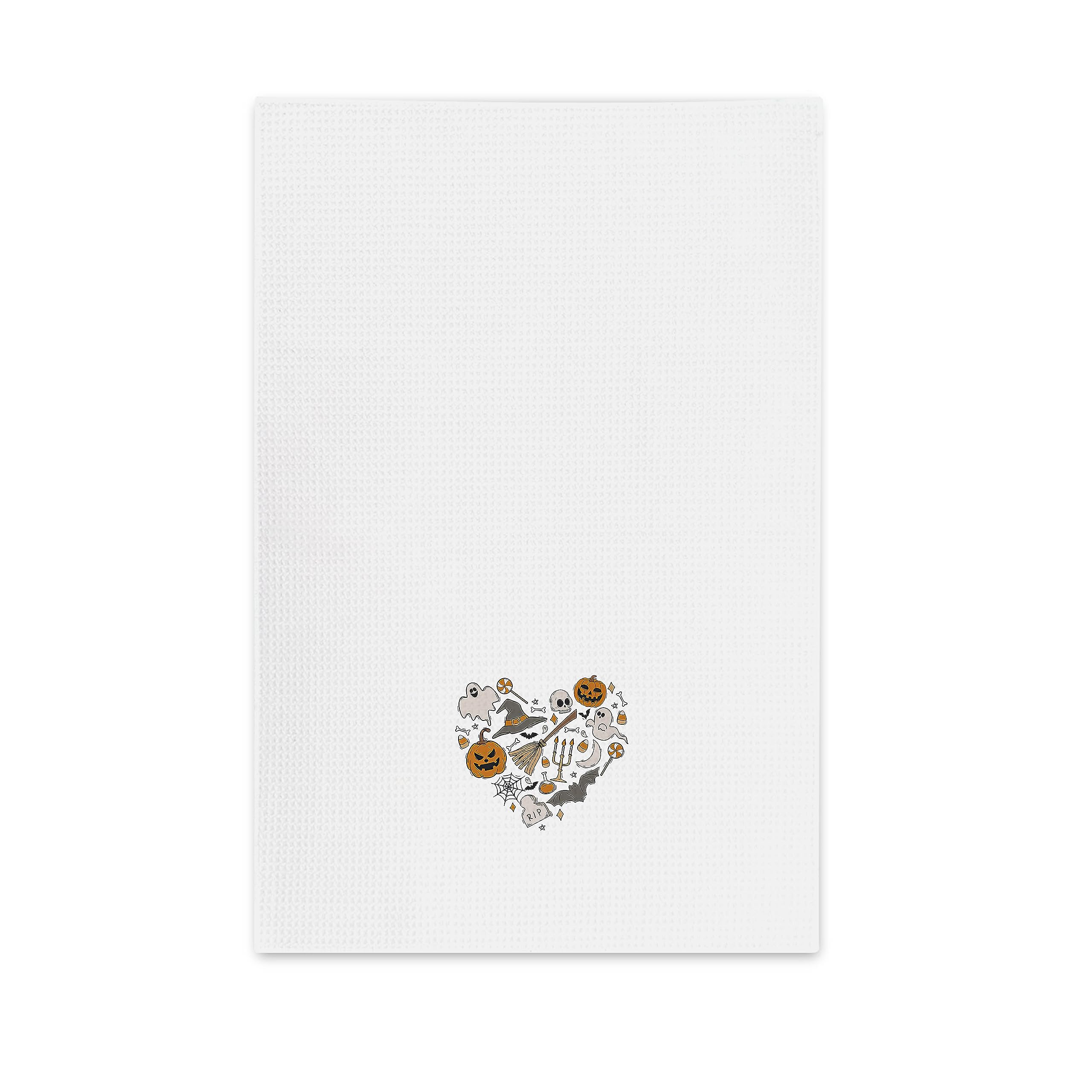 kunlisa Halloween Kitchen Towels,Halloween Hand Towels,Skeleton Halloween Decor,Halloween Dish Towel, Halloween Bathroom Kitchen Decor,Witch Decor,Spooky Home Decor,16x24 Inch