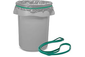 Rubber Bands Heavy-Duty for 55 Gallon Trash Cans with High Tension (Value...