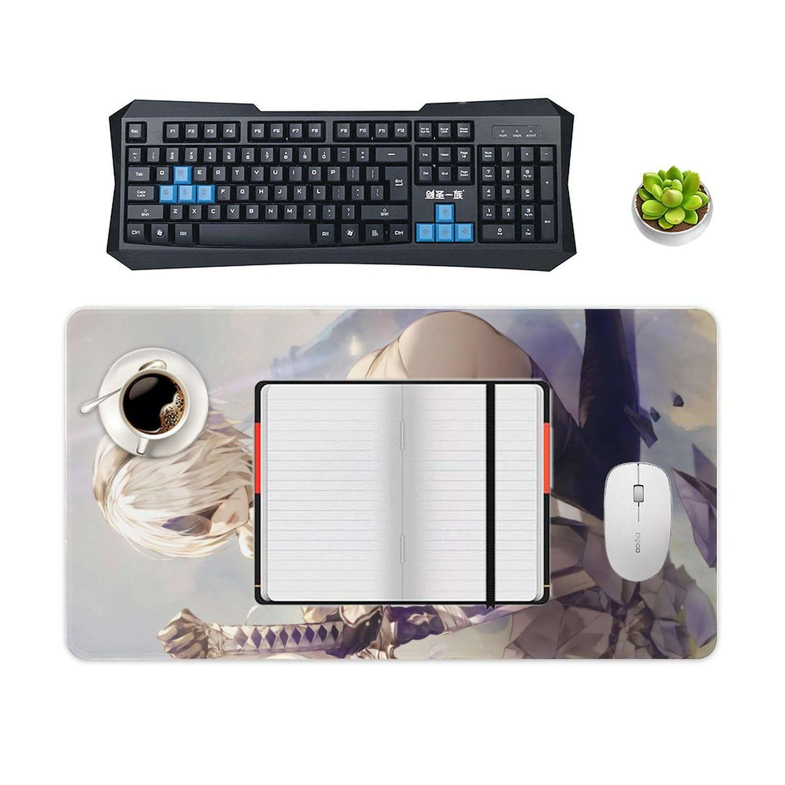 超特大ラバーマウスパッド　ヨルハ二号B型　90×40cm　厚さ3mm Amazon.co.jp: ニーアオートマタ マウスパッド NieR:Automata 2B