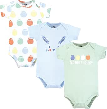 Luvable Friends Hudson Baby Bodysuits pacote com 3