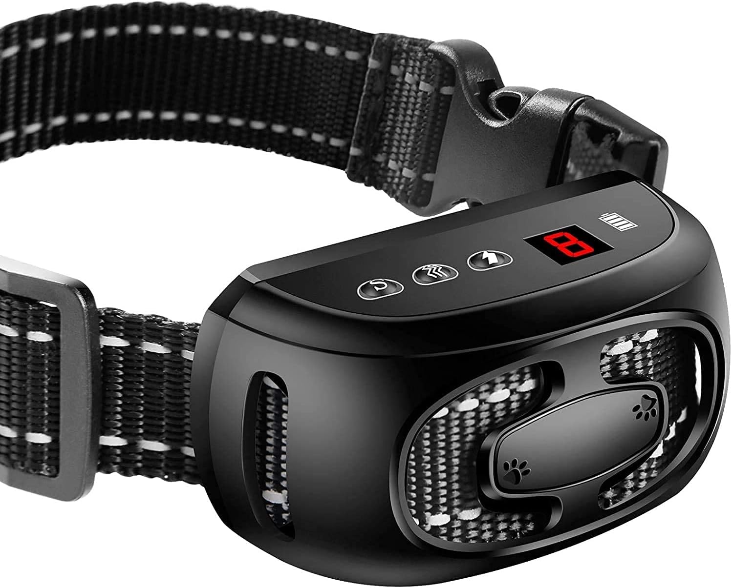 CLEEB-BOUG Dog Bark Collar, No Bark Training Rechargeable Anti Barking Collar with 9 Adjustable Sensitivity and Intensity Beep Shock Vibration for Small Medium Large Dogs (Black)