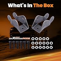 Vista 6 de Tuningsworld Extensión de amortiguador de 3" a 5" para Chevy Silverado C1500, para GMC Sierra C1500 2WD 1988-1998, soportes de extensión